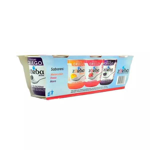 Yogurt Griego Zorba Multisabor 3*135g