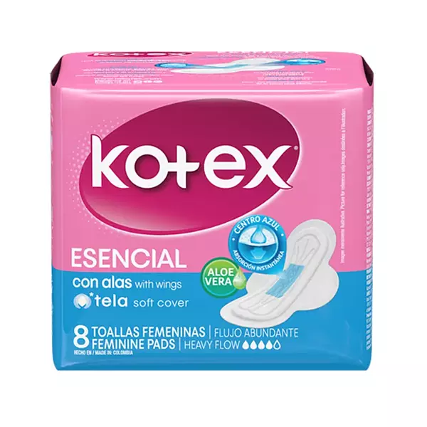 Toalla Kotex Esencial 8 Und