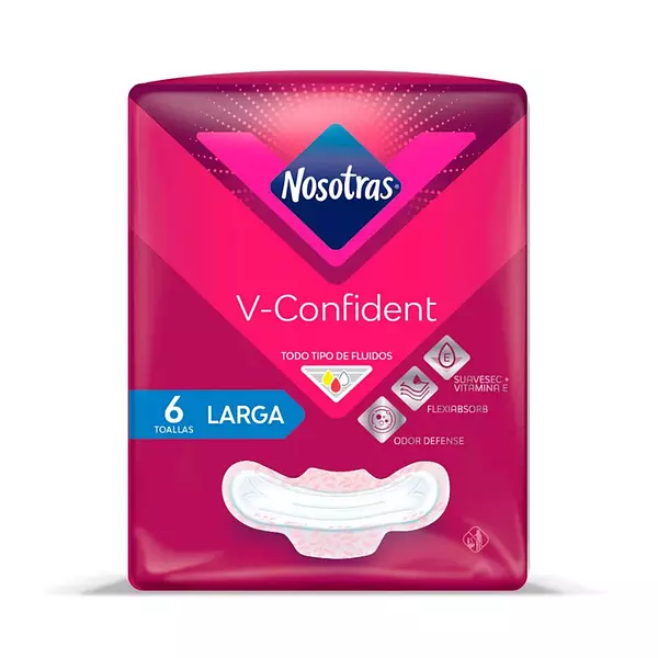 Toalla Higienica Nosotras Vconfident Larga 6und