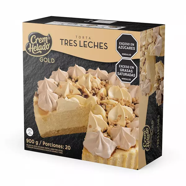 Torta Crem Helado Gold Tres Leches 900g