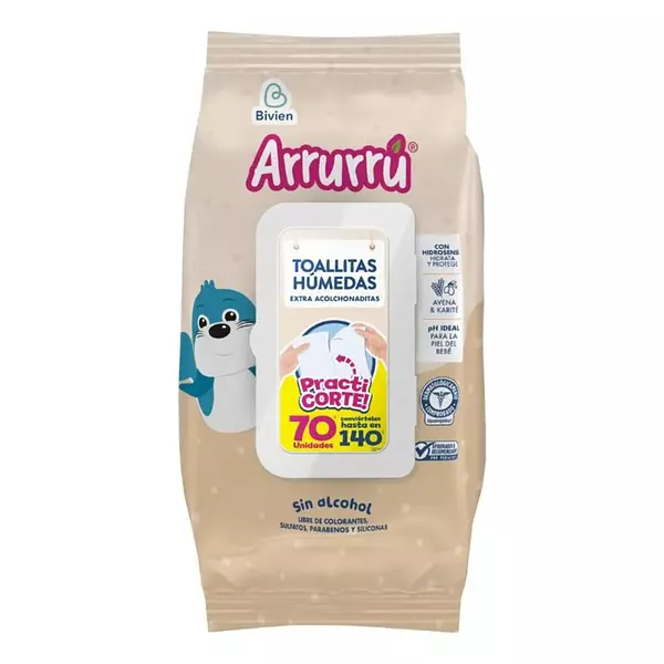 Toallas Humectantes Arruru Avena 70und