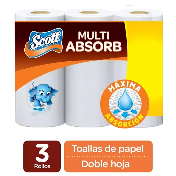 Toalla Cocina Scott 3und*51hojas Multi Absorvente