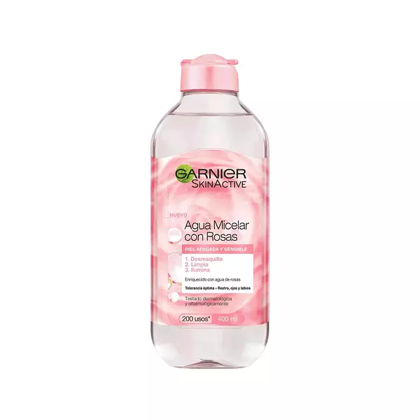 Agua Micelar Con Rosas Garnier Skin Active 400ml