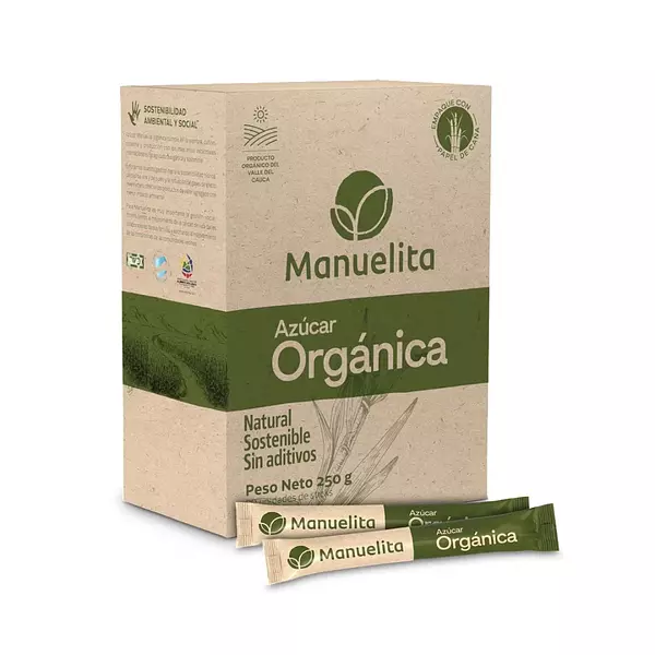 Azucar Manuelita Orgánica Tubipack 250g