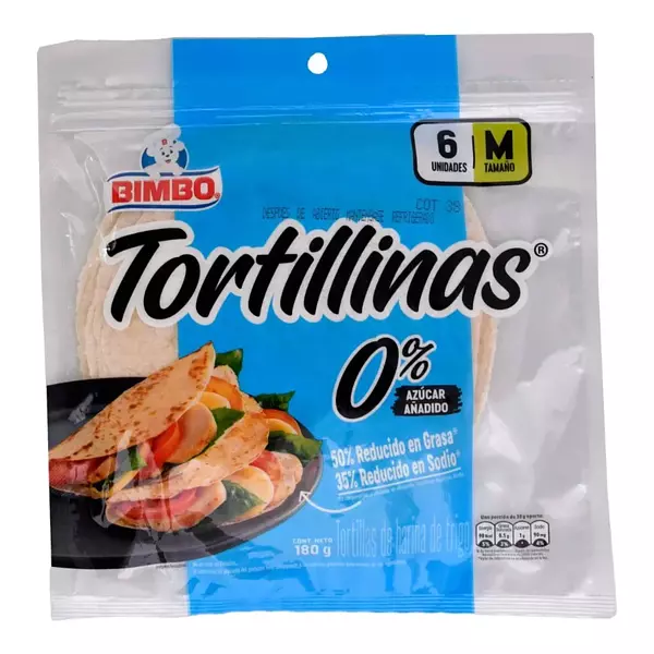 Tortillinas Bimbo 0% Azucar 6*30g