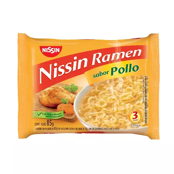 Sopa Nissin Ramen Sabor Pollo 85g