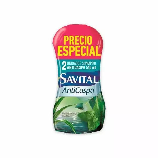 Shampoo Savital Anticaspa 2*510ml