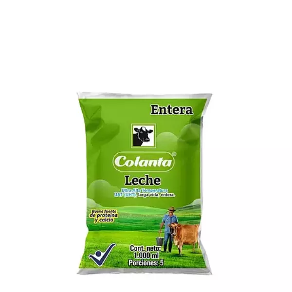 Leche Colanta Entera Bolsa 1000ml