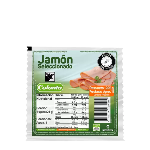 Jamon Colanta Seleccionado 225g