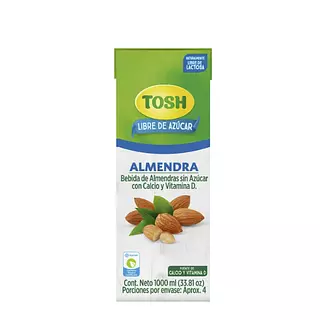 Bebida de Almendra Sin Azucar Tosh 1l