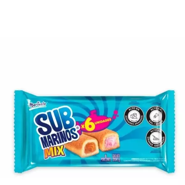 Ponque Subamiros Marinela Surtidos 6*34g