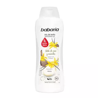 Gel de Baño Babaria Leche de Coco y Vainilla 1l