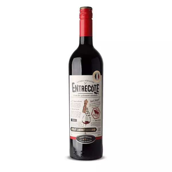 Vino Entrecote 750ml Merloc Cabertnet