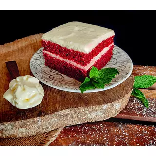 Súper Postre Red Velvet Porcion