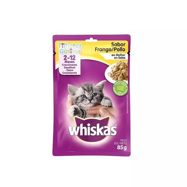 Whiskas x 85gr Pouch Gatitos Pollo