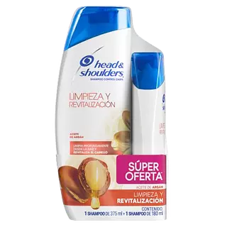Shampoo H & S 375ml + 180ml Argan