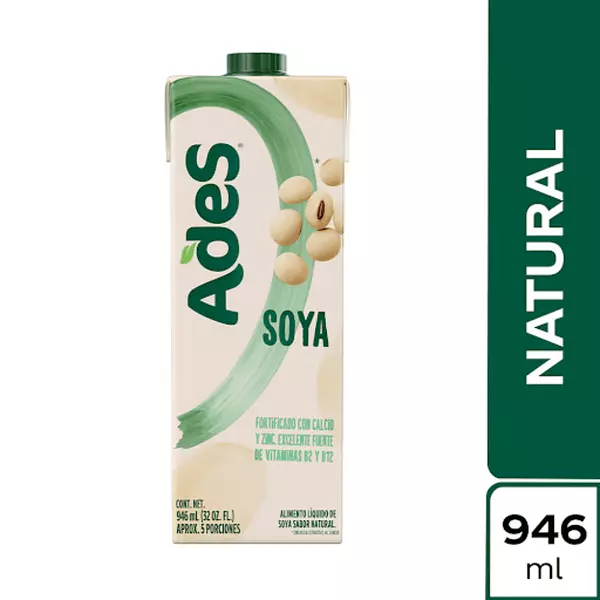 Ades Bebida de Soya x 946ml Natural