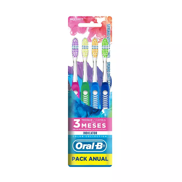 Cepillo Dental Oral B 3 Meses 4und Pack Anual