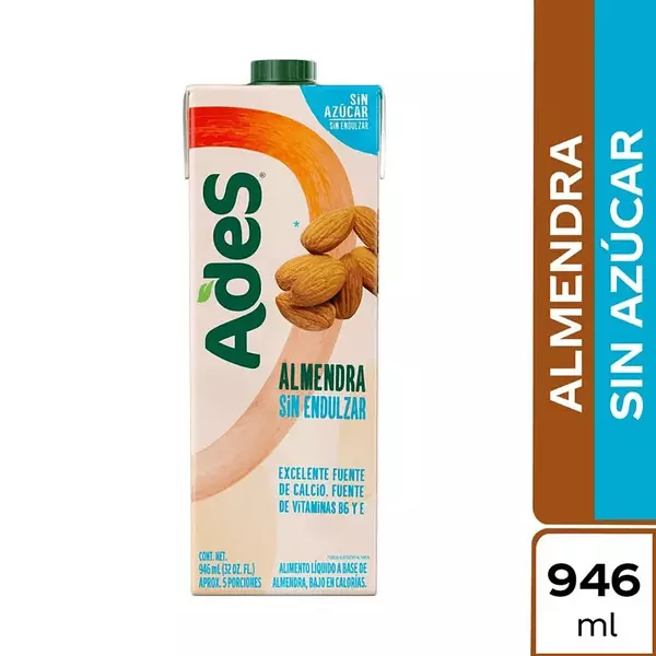 Bebida de Almendras Ades Sin Endulzar 946ml