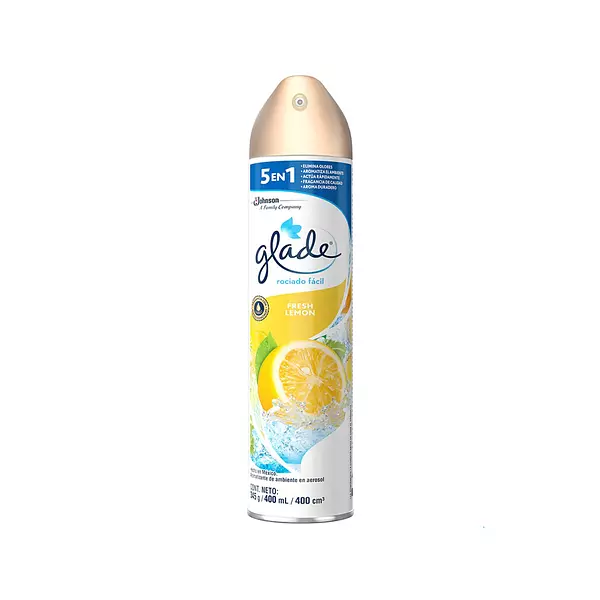 Glade Aerosol x 400cc 5 de 1 Fresh Limon