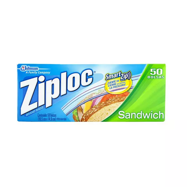 Ziploc para Sandwich x 50 Bolsas