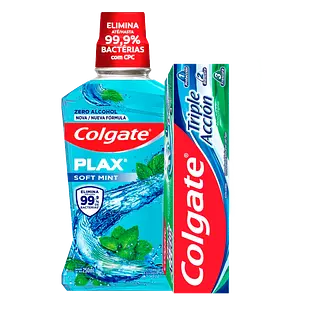 Emjuague Bucal Plax Soft Mint 250ml + Crema 50ml