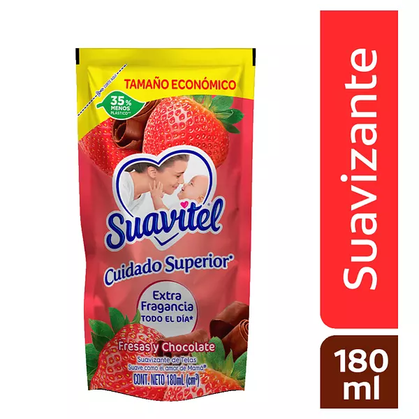 Suavizante Suavitel Fresa Chocolate Doypack 180ml