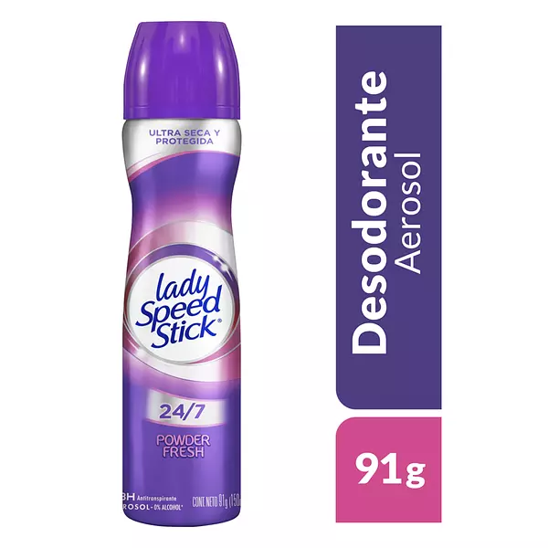 Desodorante Aerosol Lady Speed Stick Powder Fresh 91g