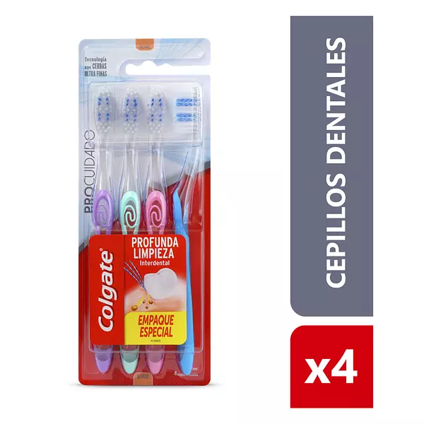 Cepillo Dental Colgate Pre Cuidado Pack 4 Und