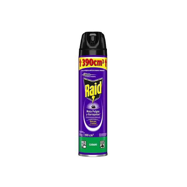 Insecticida Raid x 335g Aer Mata Pulgas