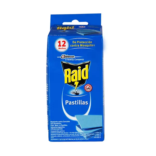 Insecticida Raid Estuche 12 Past