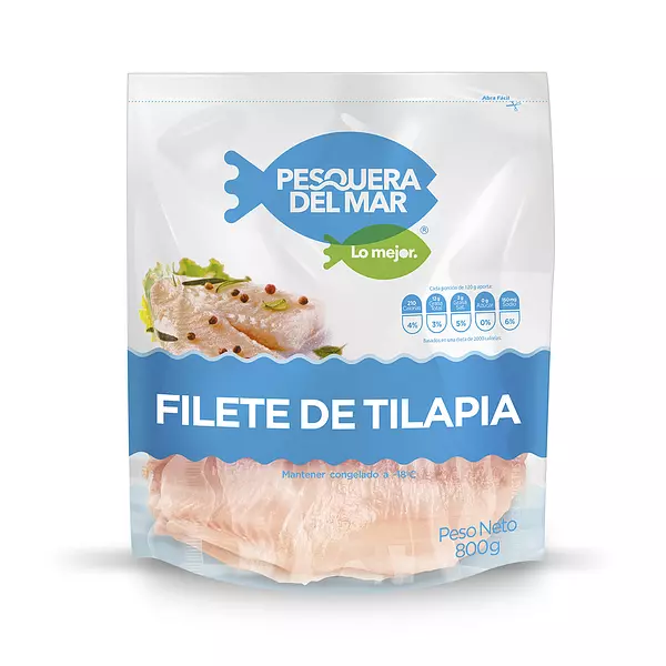 Filete De Tilapia Pesquera Del Mar 800g