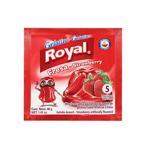 Gelatina Royal x 40gr Fresa