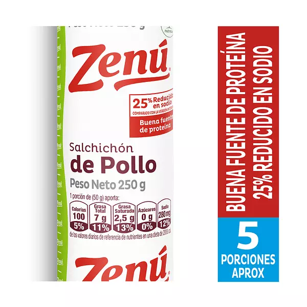 Salchichon Zenu de Pollo 250g