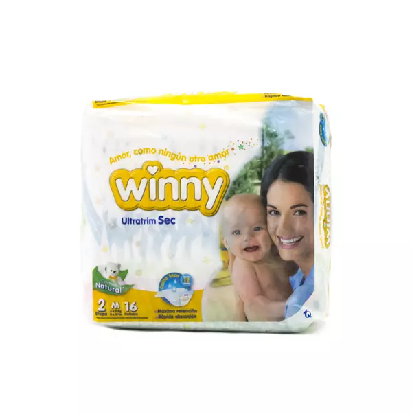 Pañal Winny Ultratrim Sec Mediano x 16 Etp 2