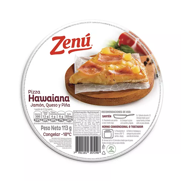 Pizza Zenu Hawaiana 113g