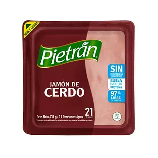 Jamon Pietran Estandar S/C 431g