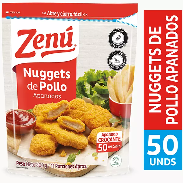 Nuggets Pollo Apanado Zenu 512g