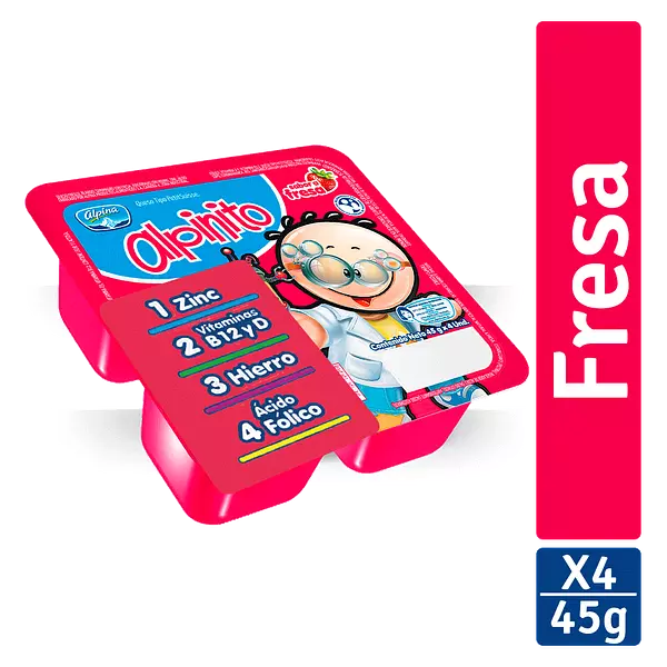 Alpinito Fresa Fourpack 45g