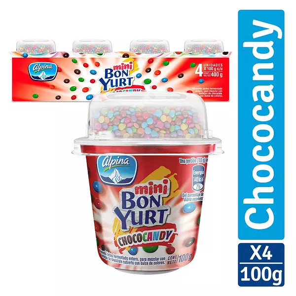 Yogurt Mini Bonyurt Chococandy Fourpack 100g