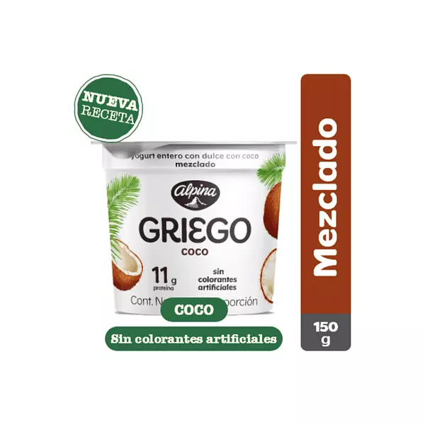 Yogurt Griego Alpina Coco 150g