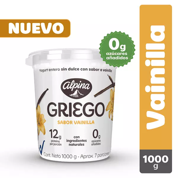 Yogurt Griego Alpina Vainilla 1k