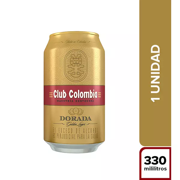 Cerveza Club Colombia Dorada Lata 330ml