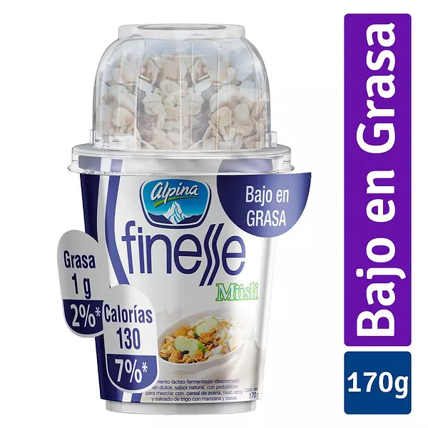 Yogurt con Cereal Finesse Musli 170g