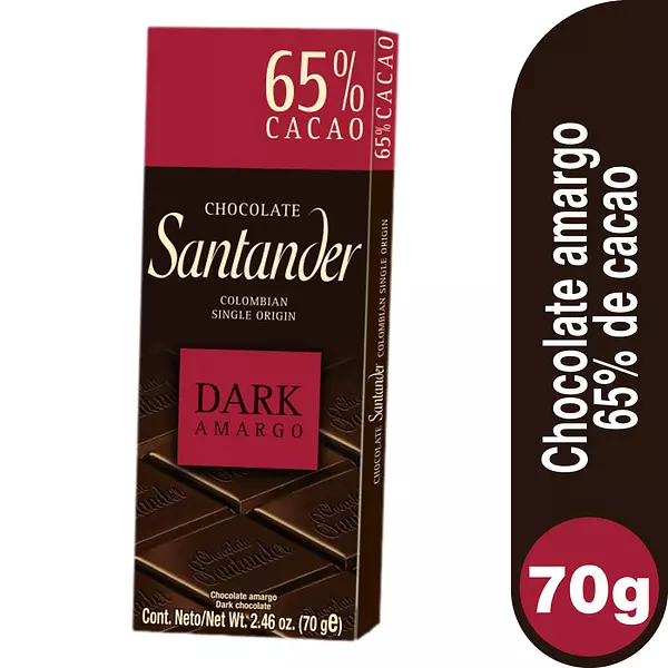 Chocolate Santander 65% Amargo 70g