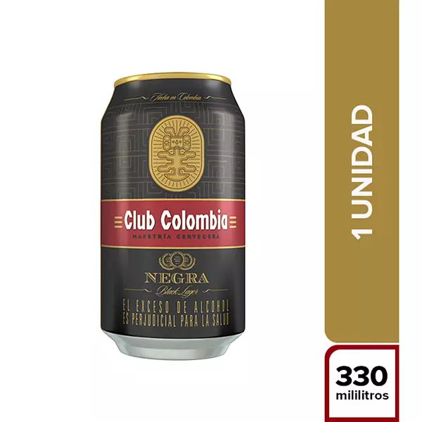 Cerveza Club Colombia Negra Lata 330ml