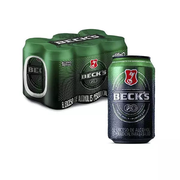 Cerveza Becks Sixpack Lata 269ml