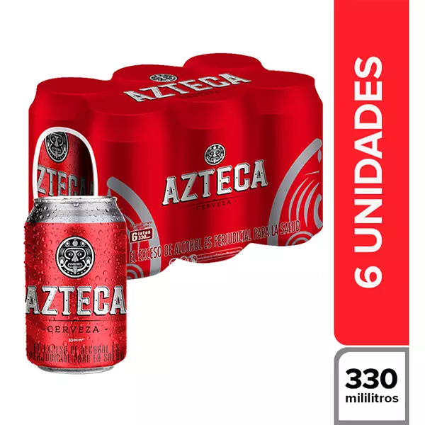 Cerveza Azteca Sixpack Lata 330ml