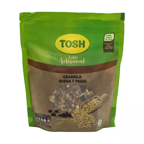 Granola Tosh Avena y Pasas 300g