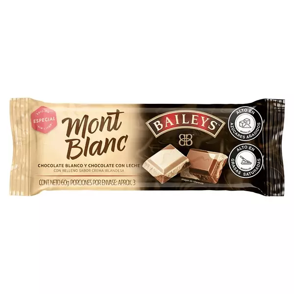 Chocolatina Montblanc Bicolor 60g